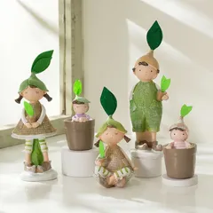 新品未使用 アート風可愛い人形 レジン工芸品 家庭用装飾品 卓上用バレンタイン・誕生日ギフト