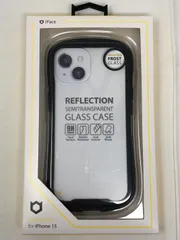 ◆未開封 iFace アイフェイス iphone15 ブラック スマホケース Reflection Frost リフレクションフロストケース◆20074★