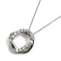 Vendome Aoyama ヴァンドーム青山 Pt950/850 ネックレス ダイヤモンド0.19ct 3.7g 40cm レディース 中古