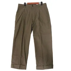 ZARA ザラ マン 現行タグ★ 秋冬 レーヨン スラックス ワイド タック パンツ Sz.L メンズ