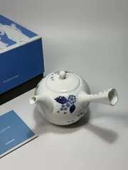 WEDGWOOD ウェッジウッド ストロベリーブルーム インディゴ ジャパニーズティーポット/急須 未使用品！