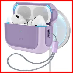 【最短発送】Orbit パープル 専用カバー 2 エアーポッズプロ ハイブリッド落下保護 耐衝撃 対応(USB-C/Lightningケーブル対応) Hybrid MagSafe (2023/2022/2019)共通 第2世代/第1世代 Pro AirPods
