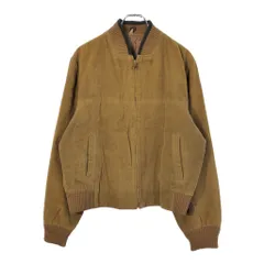 70年代 スエードレザー ブルゾンジャケット ヴィンテージ ブラウン(メンズ 42)中古 古着 X2667