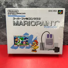 ■マリオペイント　MARIOPAINT　スーパーファミコン用　ソフト&専用マウスと専用テーブル　スーパーファミコンソフト　端子〇　任天堂　Nintendo