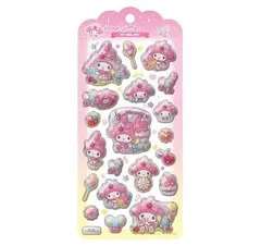 【134924】 マイメロディー サンリオキャラクター ドロップジュエリーシール シール ステッカー 可愛い ぷっくり ドロップ コレクション 交換 シールシート  ステッカー シール サンリオ