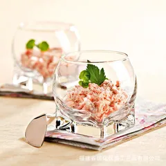 新品未使用 クラフト無鉛ガラスプリンカップ ホテル用精巧なデザートカップ 家庭用サラダ碗・酢入れ・アイスクリームカップ