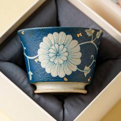 京焼/清水焼 交趾 緑釉 牡丹文 中鉢(丼) 染付見込み 銘「香峰」 窯元作 京焼/清水焼 交趾 緑釉 牡丹文 中鉢(丼) 染付見込み 銘「香峰」 窯元作