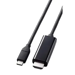 エレコム USB-C HDMI 変換 ケーブル 1m やわらか 4K2K(3840×2160/60Hz) ミラーリング対応 ブラック MPA-C