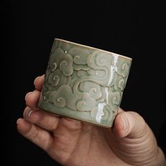珉平焼 六角 煎茶碗 盃 ぐい呑み No.6 - メルカリ