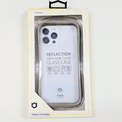 iFace Reflection iPhone 13 Pro Max ケース クリア 強化ガラス (ベージュ)