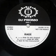 英 UK盤 RAGE/RUN TO YOU/PULSE-8 12LOSE33DJ 12