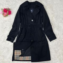 【美品/M】バーバリーロンドン ステンカラーコート アウター 黒 ライナー付 美品/S】バーバリー ロンドン ステンカラーコート アウター 黒