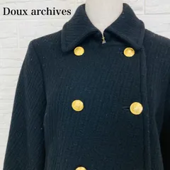 Doux archives ドゥアルシーヴ アウター コート 金ボタン ダブル レディース 0088Kのサムネイル
