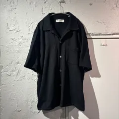 OUR LEGACY アワーレガシー  BOX SHIRT SHORTSLEEVE Black Boucle 半袖シャツ M2202BB ブラック size:52【表参道B01】