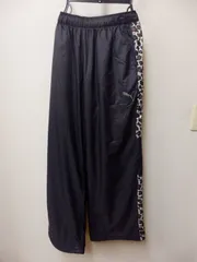 PUMA TRN EDGE裏起毛トリコットウーブンパンツ 黒 Ｍサイズ プーマ  512F04