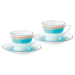 【ギフト】[食器]ノリタケ ハミングブルー ティー・コーヒー碗皿ペアセット