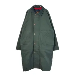 90年代 Eddie Bauer エディーバウアー バルマカーンコート ステンカラーコート アウトドア グリーン(メンズ XL)中古 古着 X2673