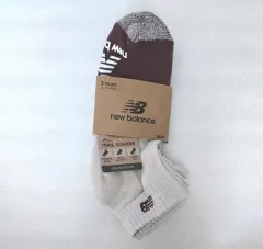 ニューバランス トレイル メンズ ファイル クッション ショートソックス 3足組 25-27cm