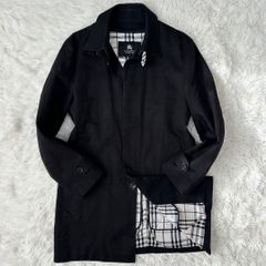 【美品/M】バーバリーロンドン ステンカラーコート アウター 黒 ライナー付 美品/M】BURBERRY LONDON バーバリーロンドン ステンカラーコート