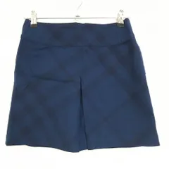 【超美品】バーバリーゴルフ スカート ネイビー チェック  レディース 9 ゴルフウェア BURBERRY GOLF