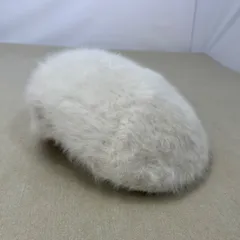 【美品】KANGOL カンゴール ファーベレー アンゴラ混 ホワイト M 英国ブランド