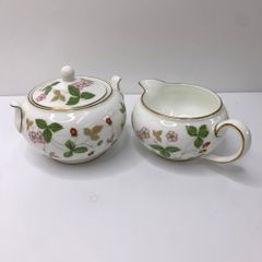 saIe！美品ウェッジウッド ワイルドストロベリー ティーポット L 3点 