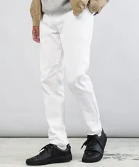 新品 未使用 JIGGYS SHOP(ジギーズショップ)極ラク裏起毛スリムテーパードイージーパンツ 217471 ホワイト