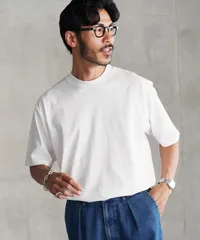 新品 未使用 JIGGYS SHOP(ジギーズショップ)テーパードシルエットクルーネックＴ 217890 ホワイトのサムネイル