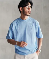 新品 未使用 JIGGYS SHOP(ジギーズショップ)テーパードシルエットクルーネックＴ 217890 ライトブルーのサムネイル