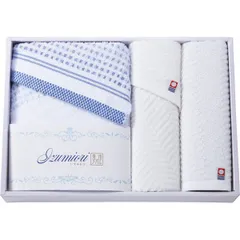 【ギフト】[タオル類]いずみ織 バス・フェイス・ハンドタオルセット G-A