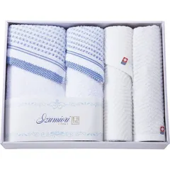 【ギフト】[タオル類]いずみ織 バス・フェイス・ハンドタオルセット G-B