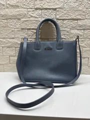 S00449　FURLA｜フルラ｜ショルダーバッグ｜Shoulder Bag｜グレー Gray｜ブルー Blue｜無地｜90S｜Y2K｜ヴィンテージ｜古着｜USA古着｜アメカジ｜メンズバッグ｜今期トレンド｜フォロー割