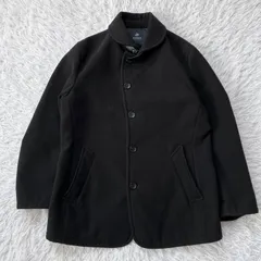 ナノユニバース  コート ジャケット ブラック アウター 黒 メンズ 古着 891346
