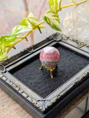 ☆アルゼンチン産☆インカローズ・ロードクロサイト☆約3cm丸玉(台座付き)