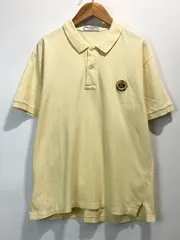 90s Burberrys OF LONDON エンブレム刺繍 ポロシャツ イエロー バーバリーズ ロンドン 古着 ヴィンテージ オールド SIZE：L■C0123