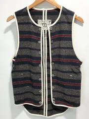 Levi's Lefty Jean by Takahiro Kuraishi LJV01-0001 フランネル ベスト ネイビー Gジャン デニムジャケット 倉石一樹 宮下貴裕 タカヒロクライシ レフティージーン リーバイス ソロイスト M■C0123②