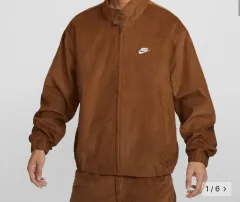 ナイキ コーデュロイ ハリントンジャケット ブラウン XL (新品)