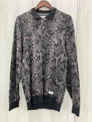 WACKO  MARIA  長袖ポロシャツ　サイズM  THE  GUILTY  PARTIES  パイソンニット　ブラウン