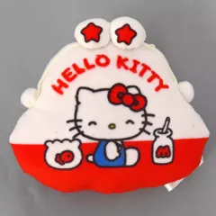 【中古】ぬいぐるみマスコット・ぬいぐるみバッジ ハローキティ(がま口財布) マスコット ハローキティこれくしょん 「サンリオキャラクターズ」