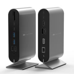 신품 [16in1] Feeltek USB-C 허브 Docking Station 16 포트 MacOS/Windows/Linux 대응 컴팩트 경량 운반 가능 HDMI VGA DP SD microSD 고속 데이터 전송 오디오 잭 이