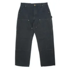 カーハート Carhartt 00s 2000年代 ダブルニー ダックペインターパンツ B01 BLK アメリカ製 MADE IN USA ヴィンテージ 古着 メンズ ズボン パンツ ブラック 黒 W36 L30【中古】