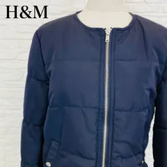 H&M エイチアンドエム ダウンジャケット ネイビー アウター レディース 0094K