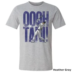 大谷翔平 Tシャツ MLB ロサンゼルス ロサンジェルス ドジャース 野球 LA Los Angeles Dodgers Shohei Ohtani 500LEVEL コットン 半袖 丸首 大人 ybc