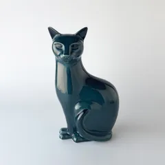 英国 Poole Pottery 猫 オブジェ 陶器 フィギュア 置物 セラミック 英国 Poole Pottery 猫 オブジェ 陶器 フィギュア 置物 セラミック