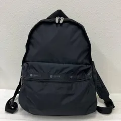 8749　LeSportsac　レスポートサック　リュック　 バックパック　ブラック系　黒　ナイロン　 軽量　レディース