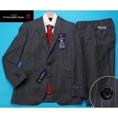 カ*ン様 美品 Ermenegildo Zegna 3B ストライプスーツ SH 新品17.3万円 大手百貨店扱い 春夏『Ermenegildo Zegna ゼニアTROPICAL