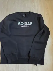 アディダス ブラック 裏起毛パーカー Tシャツ M 状態良し