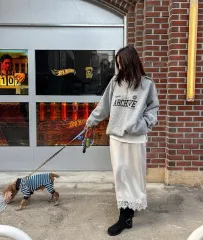 新品) サテンマキシスカート/BRONZE夫婦/マキシスカート/ロング丈スカート/