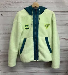 NIKE ナイキ AR JORDAN ライトグリーン ボアジャケット メンズサイズS ライトイエロー系グリーン使い