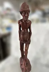 ヴィンテージ インドネシア バリ島 民芸品  木彫り 木製 彫刻 オブジェ